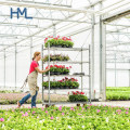 High Quality Garden Centre Greenhouse Metal Rolling Plant Rack